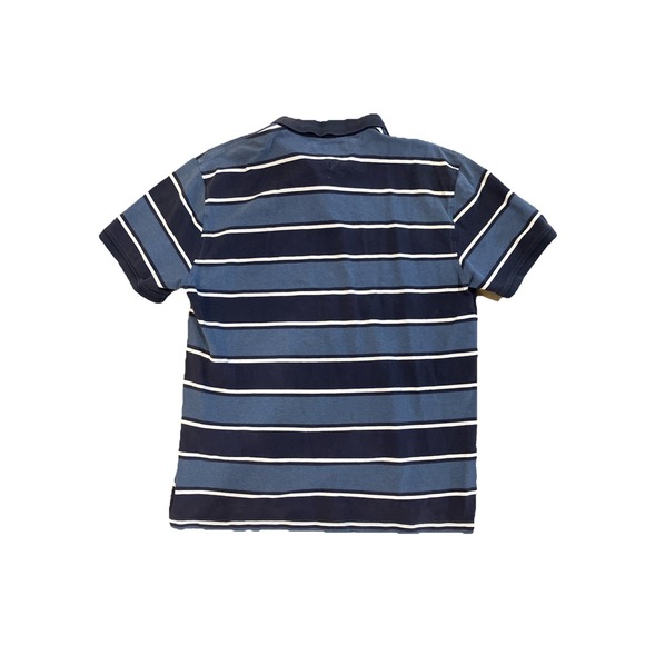 Tommy Hilfiger Polo Collared XL Blue/White Stripes - Picture 2 of 5
